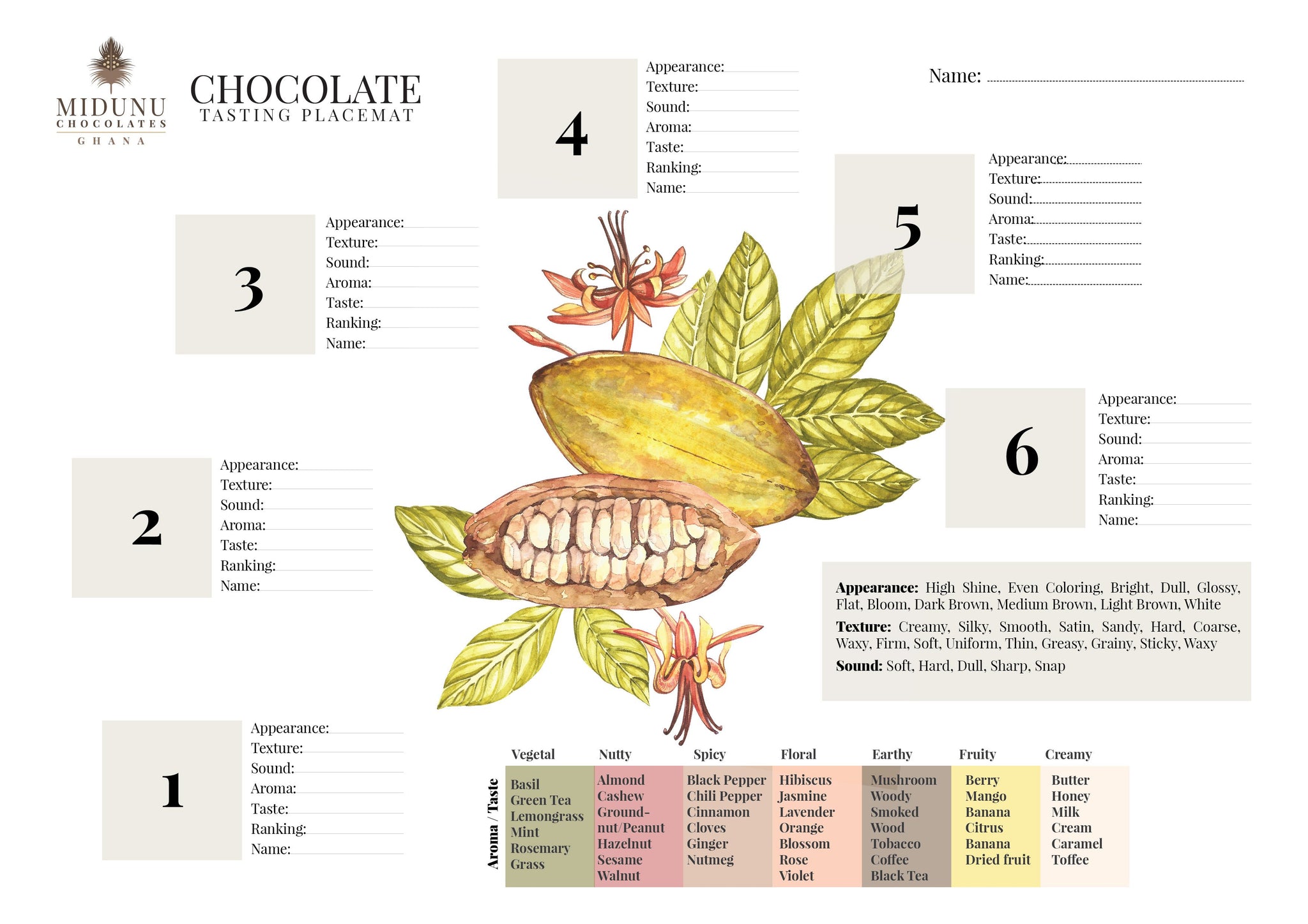 Chocolate Tasting Kit for Four